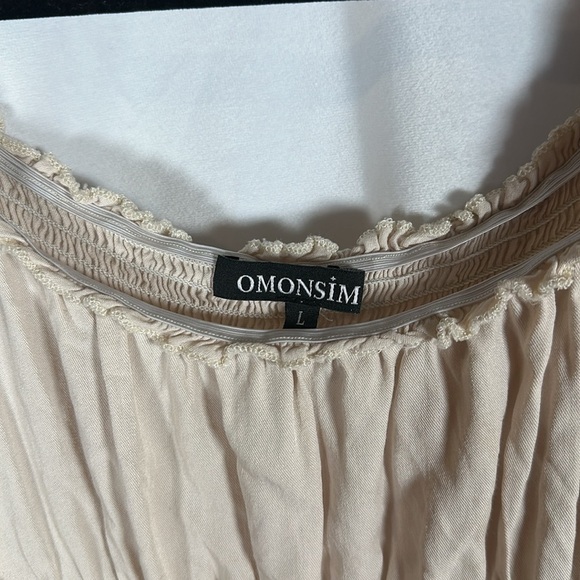 Multicolored Ruched Tie Front Sundress with Puff Cap Sleeves - Picture 4 of 7